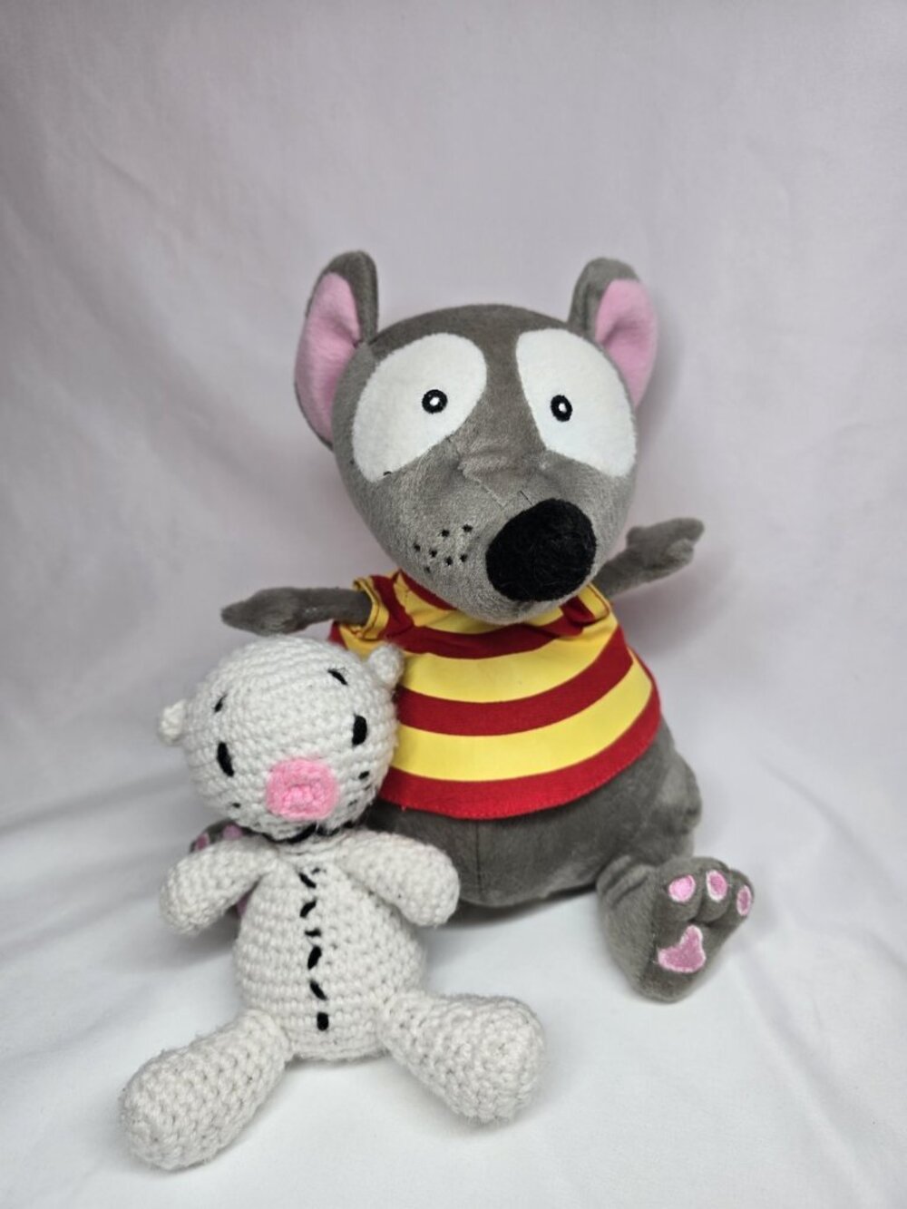 Toopy And Binoo Toopy 10" Stuffed Animal Plush 2012 Amuze With Crochet Binoo